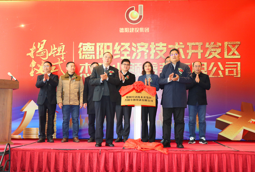 市委常委、副市長(zhǎng)藍(lán)益民蒞臨杰陽(yáng)小貸公司揭牌儀式