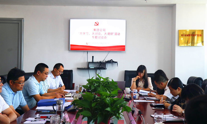 集團(tuán)公司黨委組織召開“大學(xué)習(xí)、大討論、大調(diào)研”專題討論會